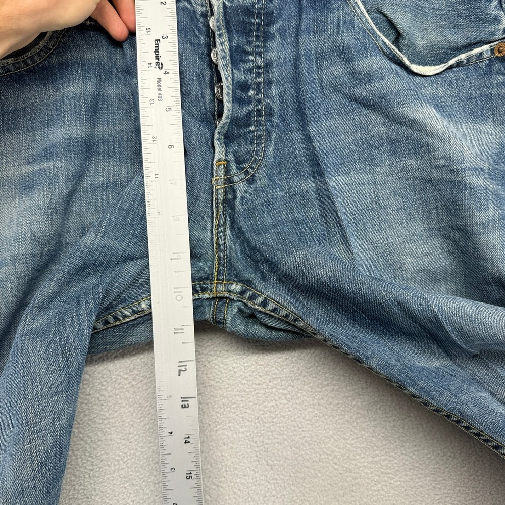 Vintage Levis Jeans Mens 33x34 Blue 512 Bootcut Denim Whisker Faded Baggy y2k - Picture 6 of 12